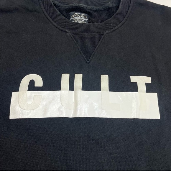 Cult Of Individuality Sweatshirt Mens XXXL Logo Crewneck Zip Pockets Side Zipper - Picture 6 of 11